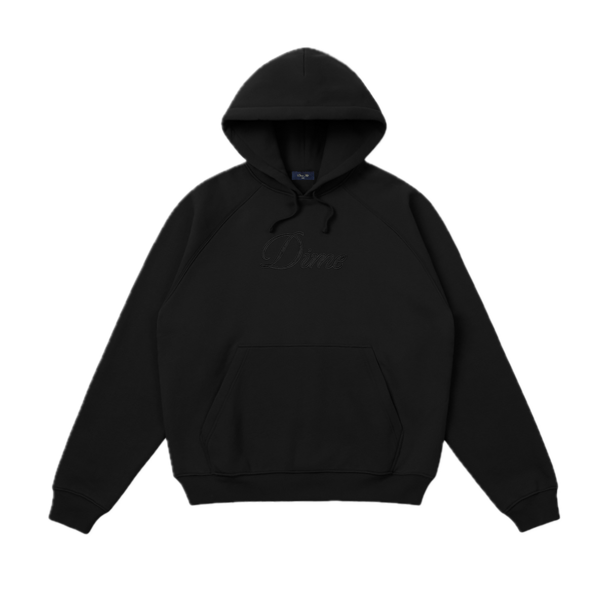 Dime Cursive Logo Hoodie - Black