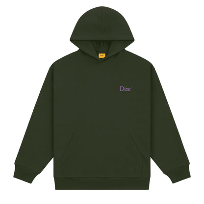 Dime Classic Small Logo Hoodie - Forest Green