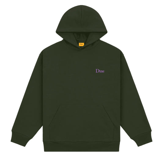 Dime Classic Small Logo Hoodie - Forest Green