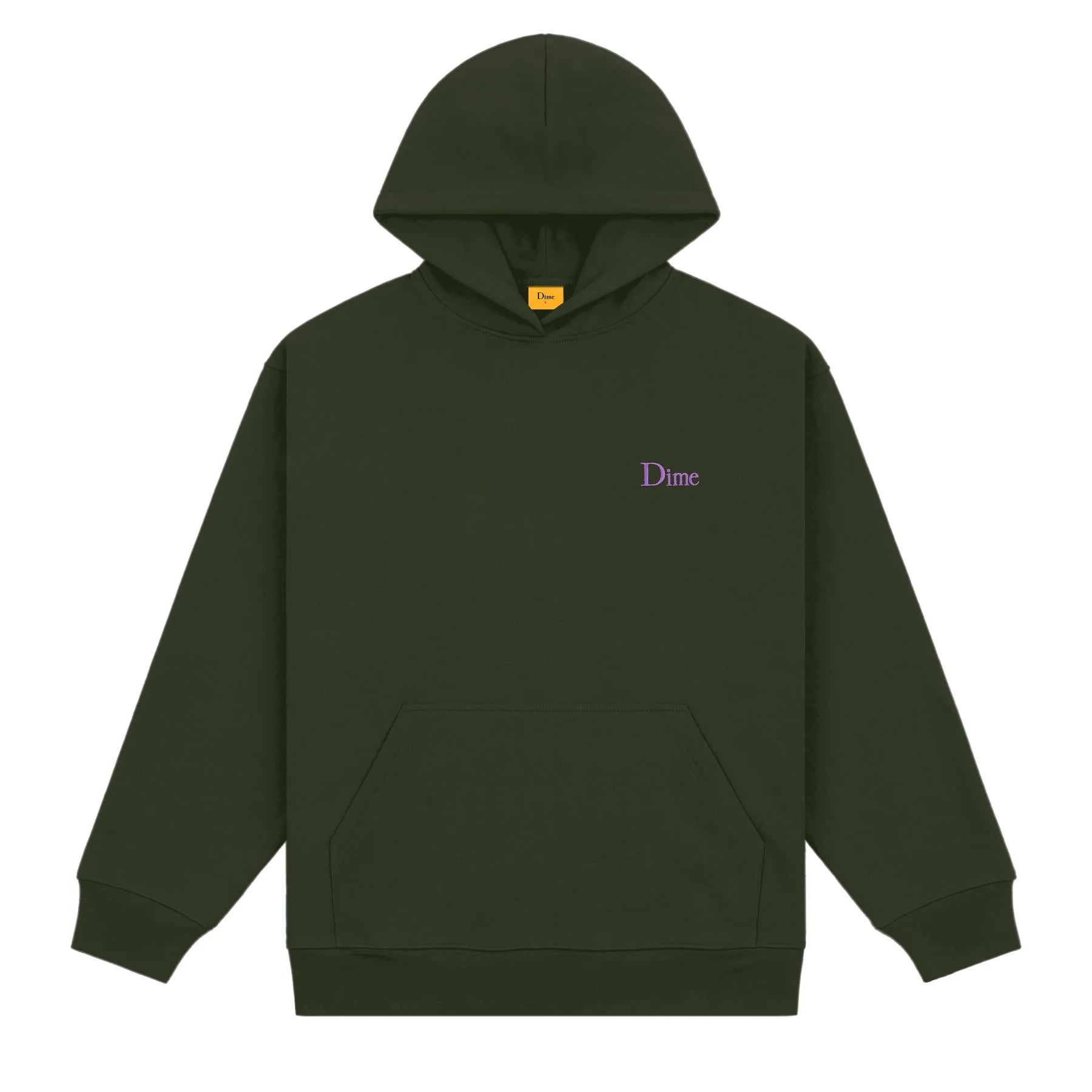 Dime Classic Small Logo Hoodie - Forest Green – Ninetimes Skateshop