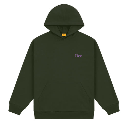 Dime Classic Small Logo Hoodie - Forest Green