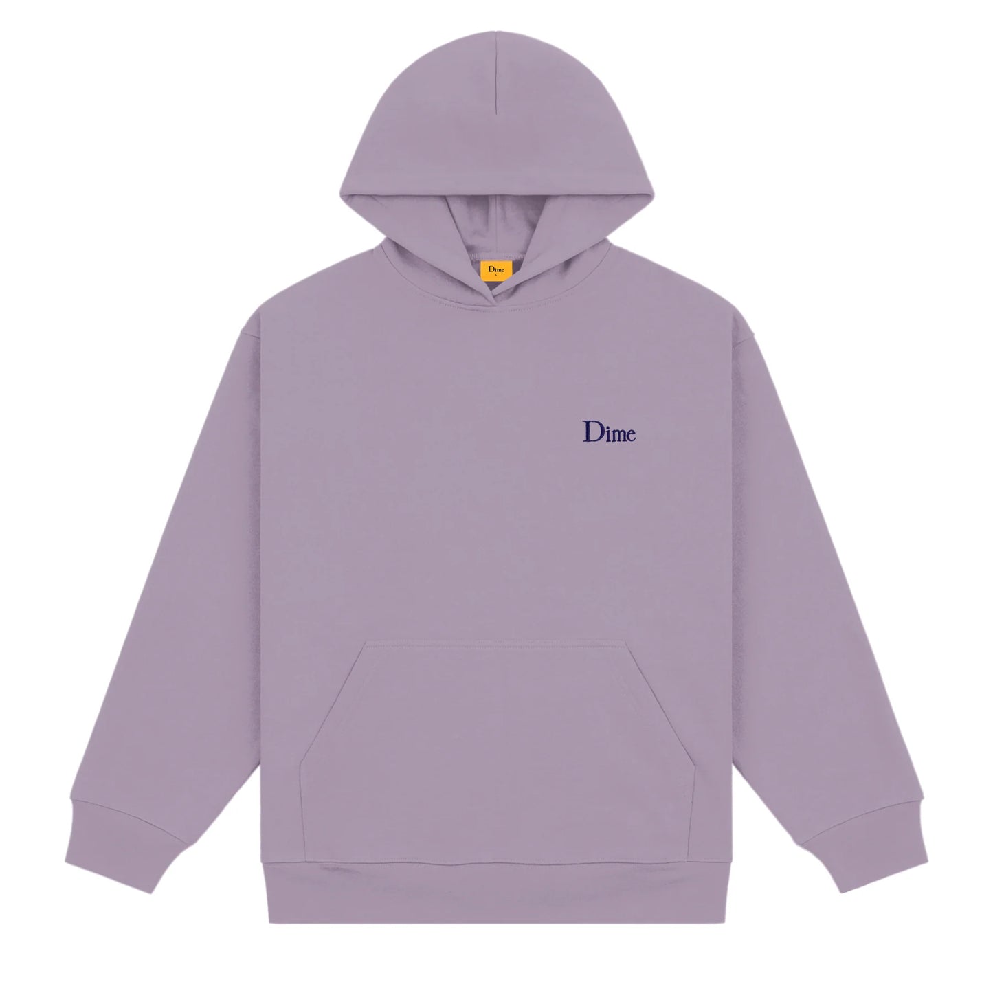 Dime Classic Small Logo Hoodie - Plum Gray