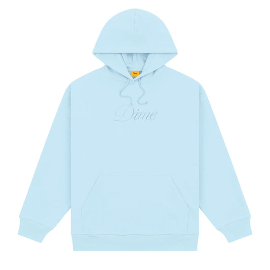 Dime Cursive Logo Hoodie - Baby Blue