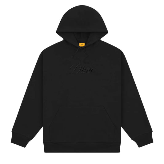 Dime Cursive Logo Hoodie - Black