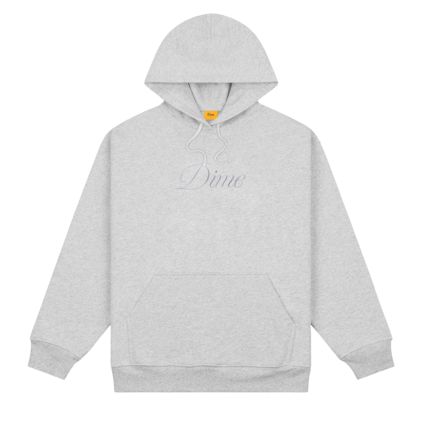 Dime Cursive Logo Hoodie - Heather Gray