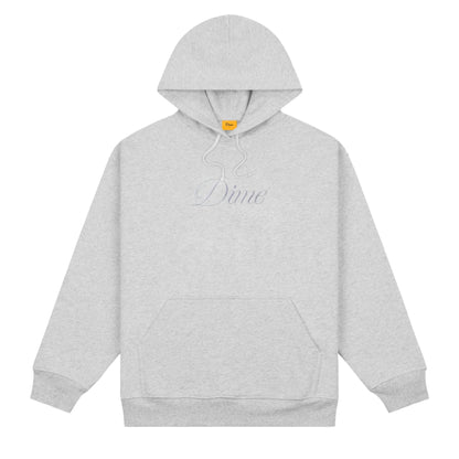 Dime Cursive Logo Hoodie - Heather Gray