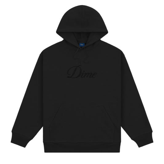 Dime Cursive Logo Hoodie - Black