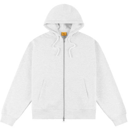 Dime Cursive Small Logo Zip Hoodie - Ash