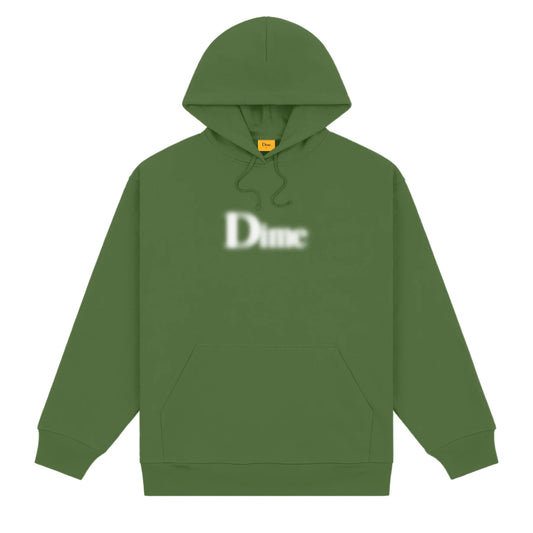 Dime Classic Blurry Hoodie - Pale Olive