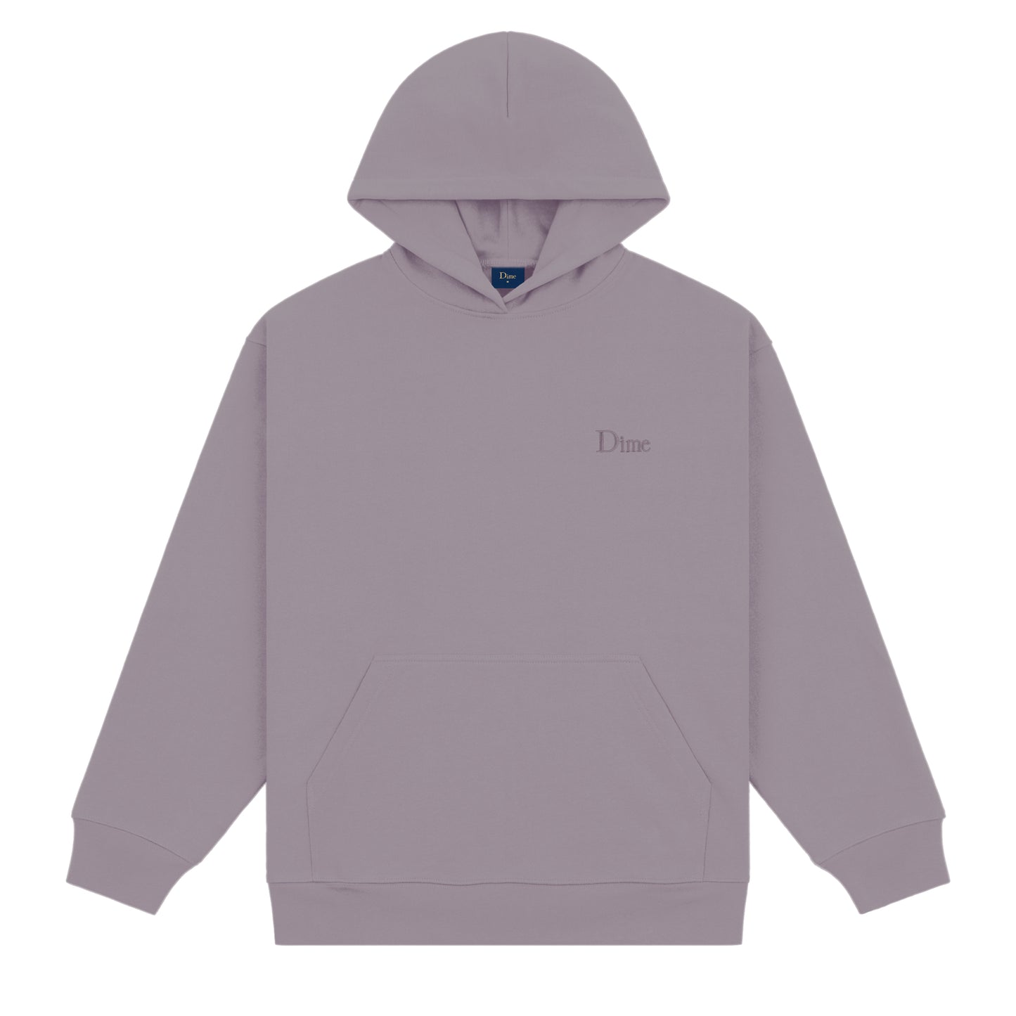 Dime Classic Small Logo Hoodie - Plum Gray