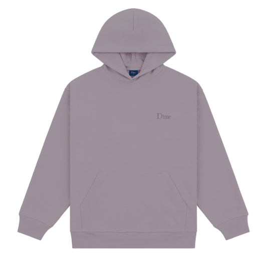 Dime Classic Small Logo Hoodie - Plum Gray