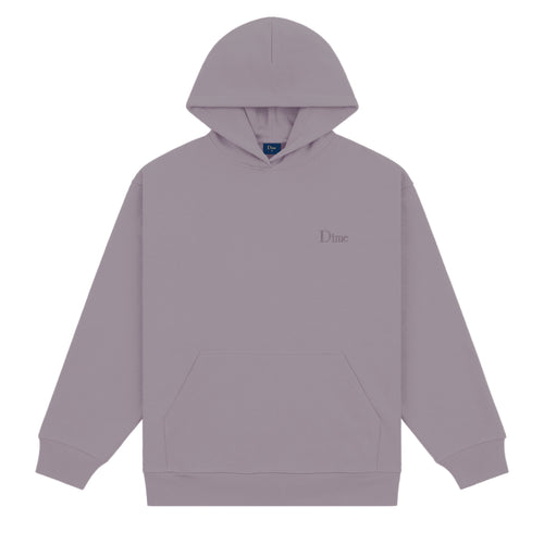 Dime Classic Small Logo Hoodie - Plum Gray