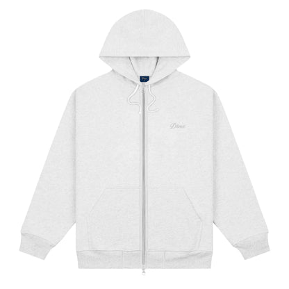 Dime Cursive Zip Hoodie - Ash