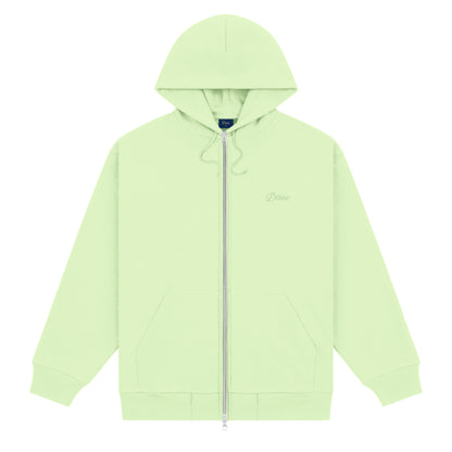 Dime Cursive Zip-Hoodie - Sage Green