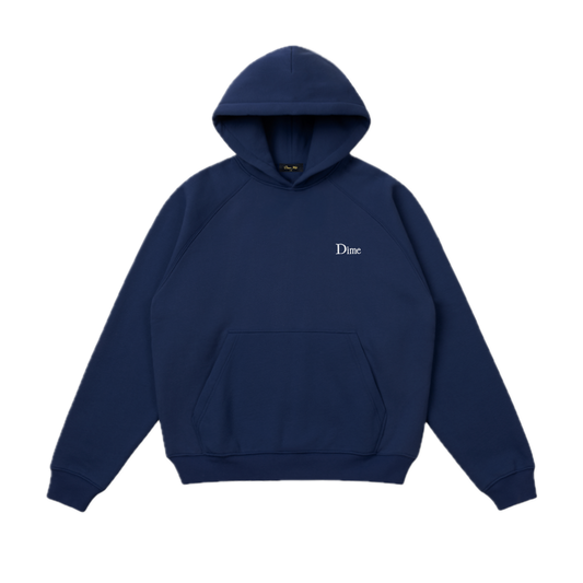 Dime Classic Small Logo Hoodie - Midnight Navy