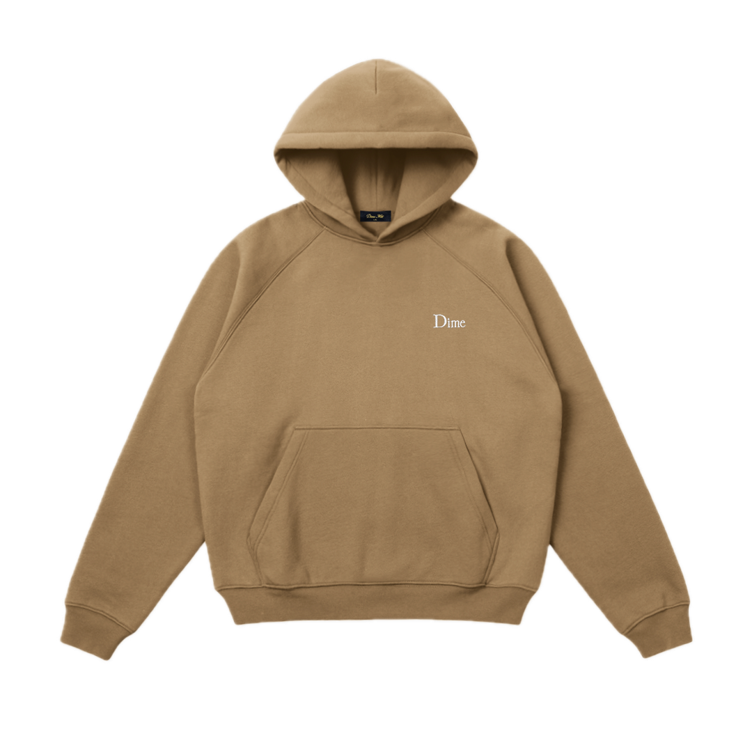Dime Classic Small Logo Hoodie - Tan