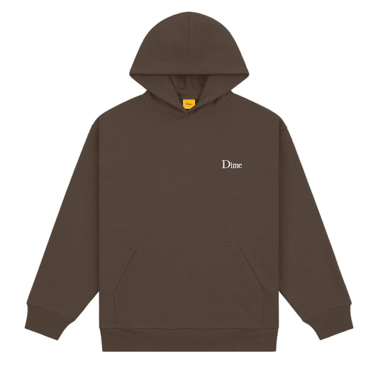 Dime Classic Small Logo Hoodie - Driftwood