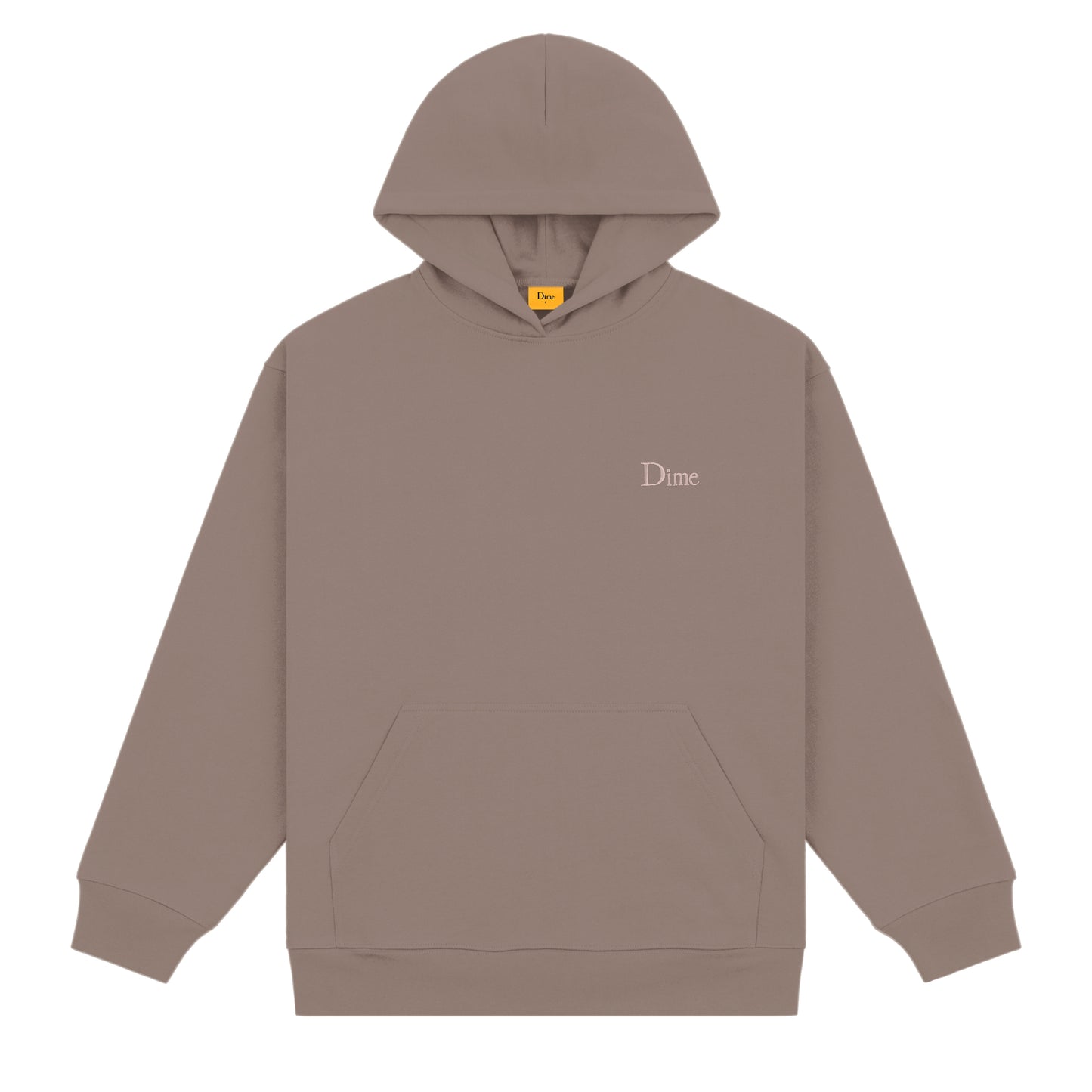 Dime Classic Small Logo Hoodie - Deep Sepia