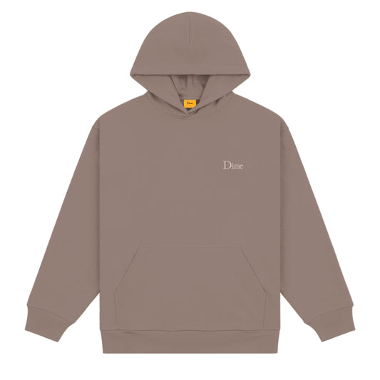 Dime Classic Small Logo Hoodie - Deep Sepia