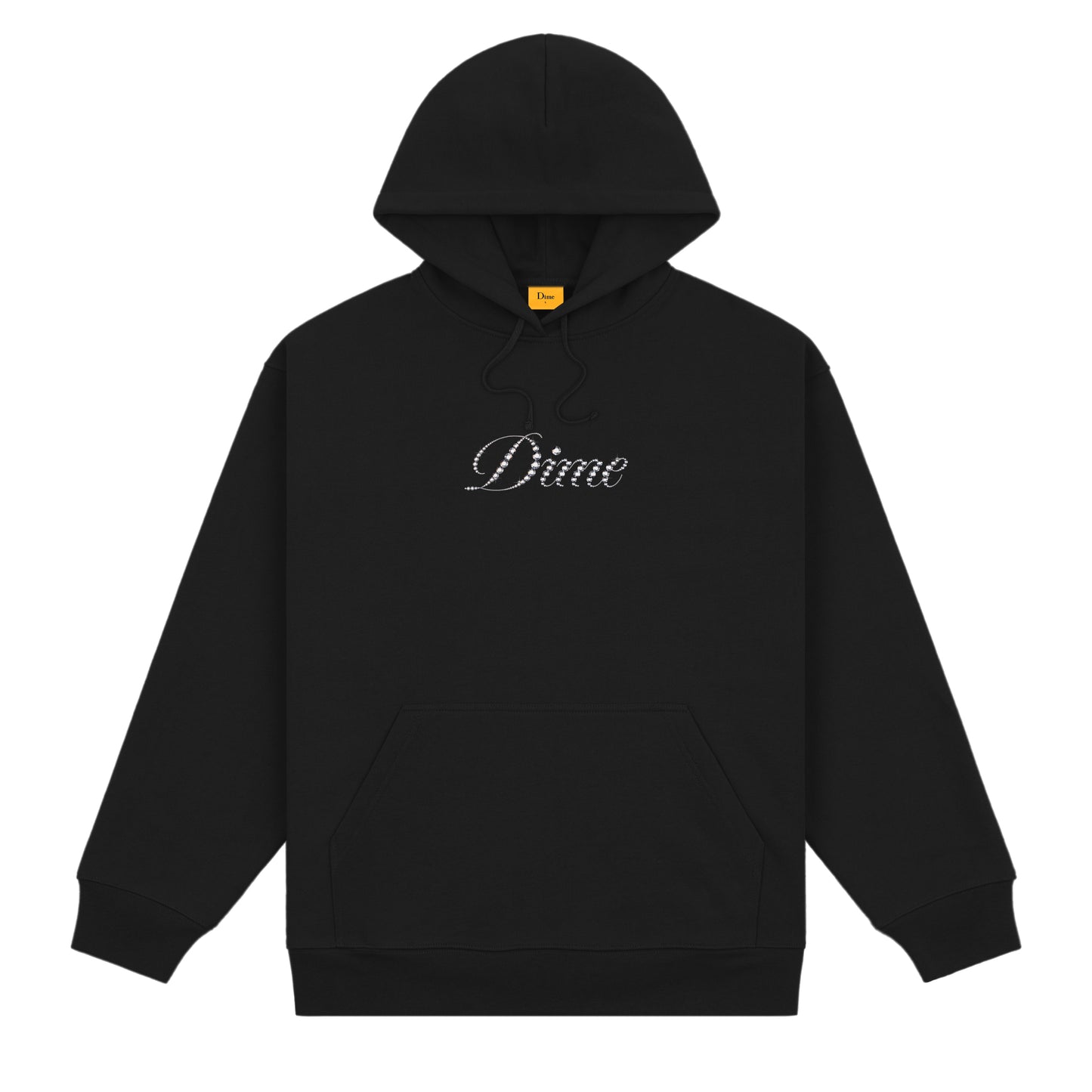 Dime Icy Cursive Hoodie - Black