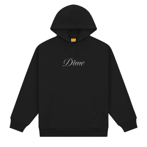 Dime Icy Cursive Hoodie - Black