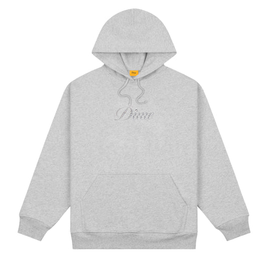 Dime Icy Cursive Hoodie - Heather Gray