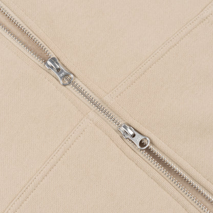 Dime Cursive Zip Hoodie - Sand