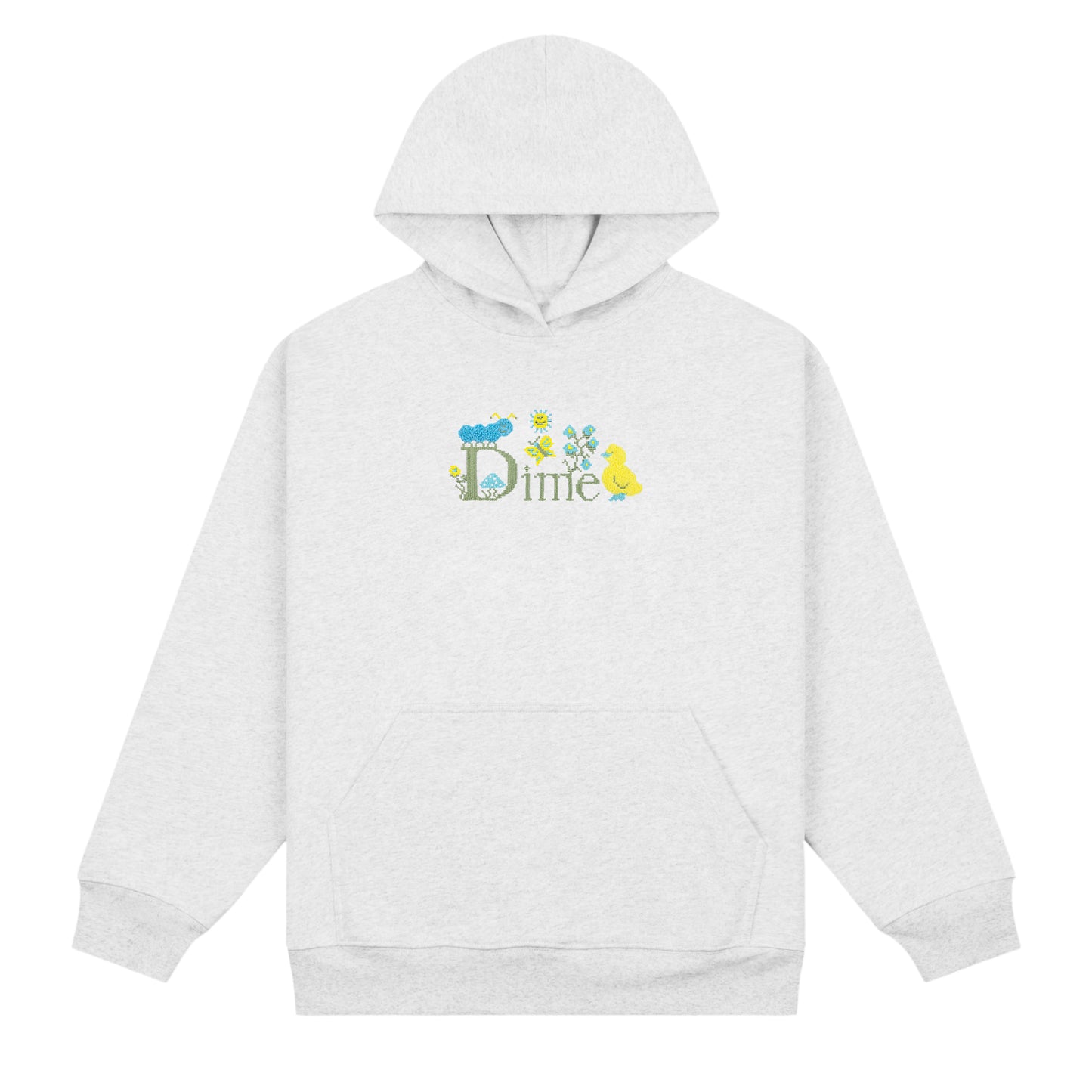 Dime Classic Cross Stitch Hoodie - Ash