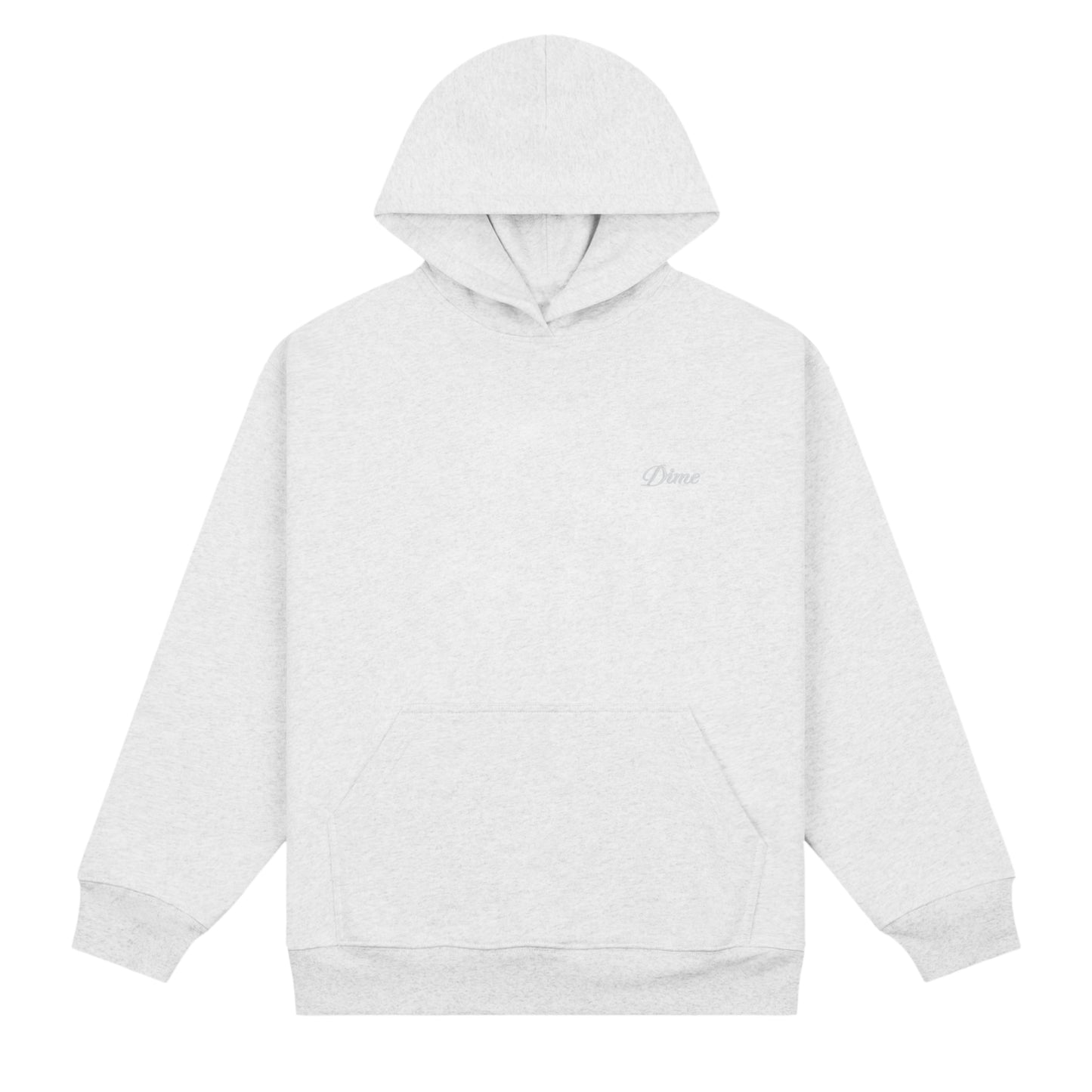 Dime Cursive Small Logo Hoodie - Ash