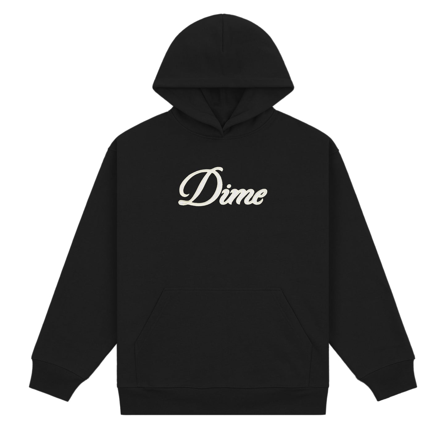 Dime Cursive Hoodie - Black