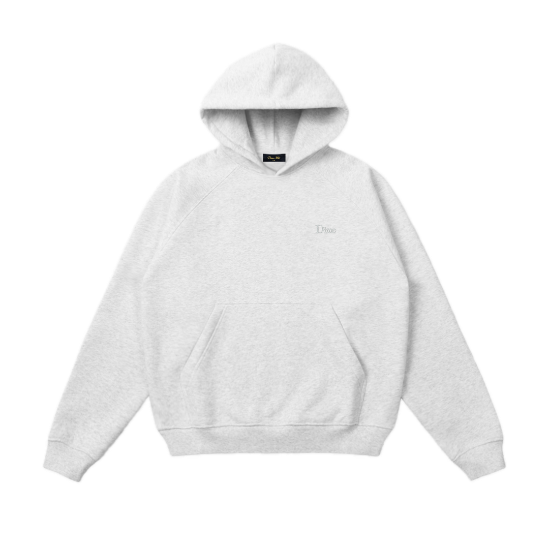 Dime Classic Small Logo Hoodie - Ash