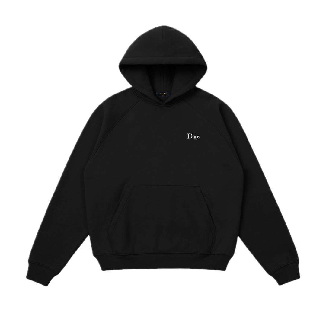 Dime Classic Small Logo Hoodie - Black