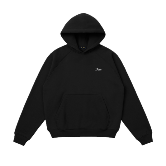 Dime Classic Small Logo Hoodie - Black
