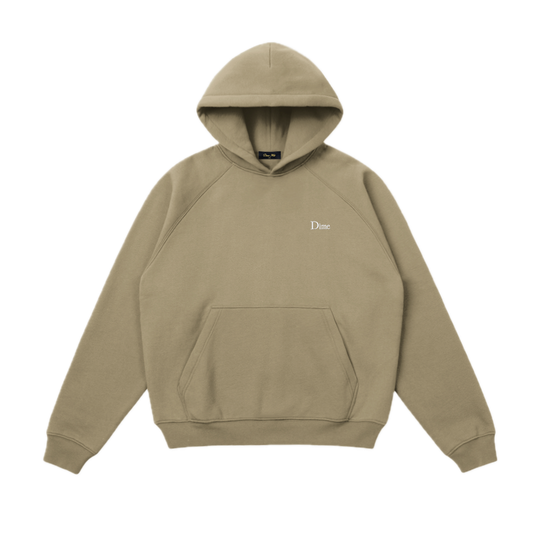 Dime Classic Small Logo Hoodie - Military Olive