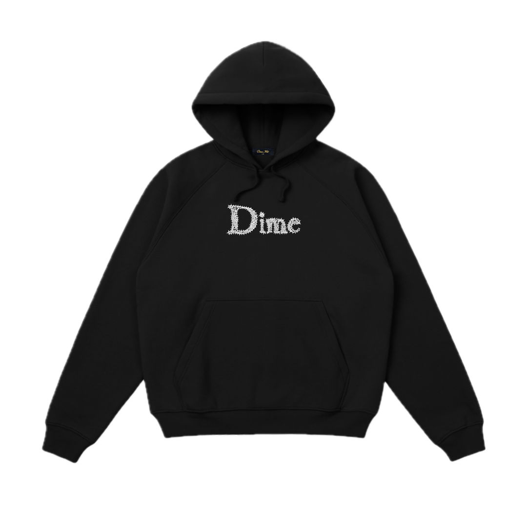 Dime Classic Spiked Hoodie - Black