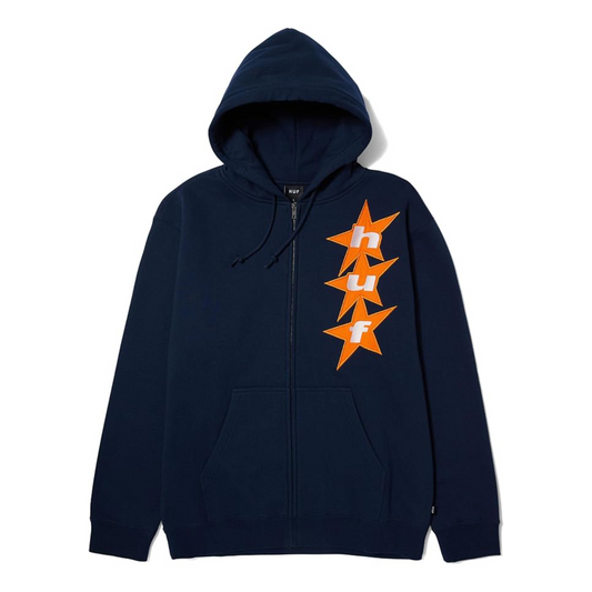 HUF All Star Zip Hoodie - Navy