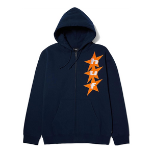 HUF All Star Zip Hoodie - Navy