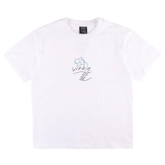 Humble NYC Flower Logo Tee - White