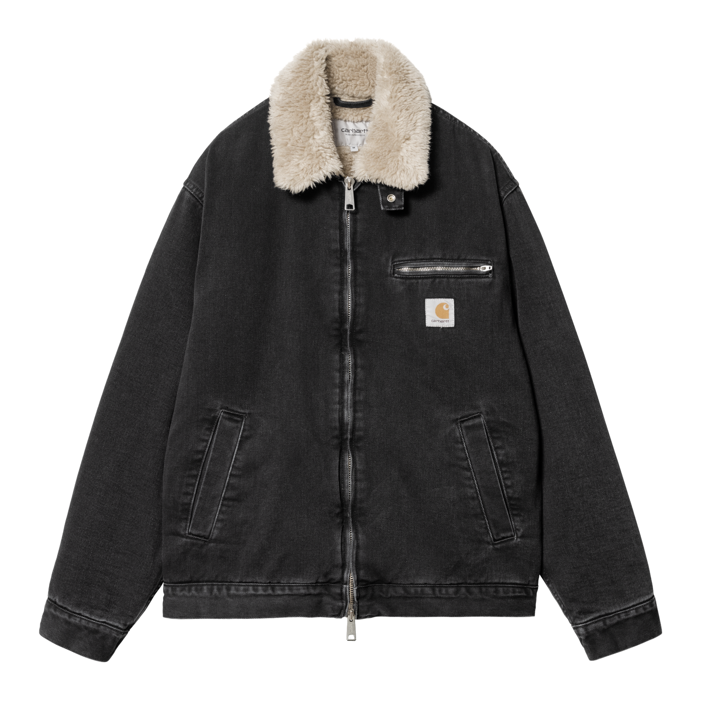 Carhartt WIP Herald Jacket - Black Stone Washed/Wall