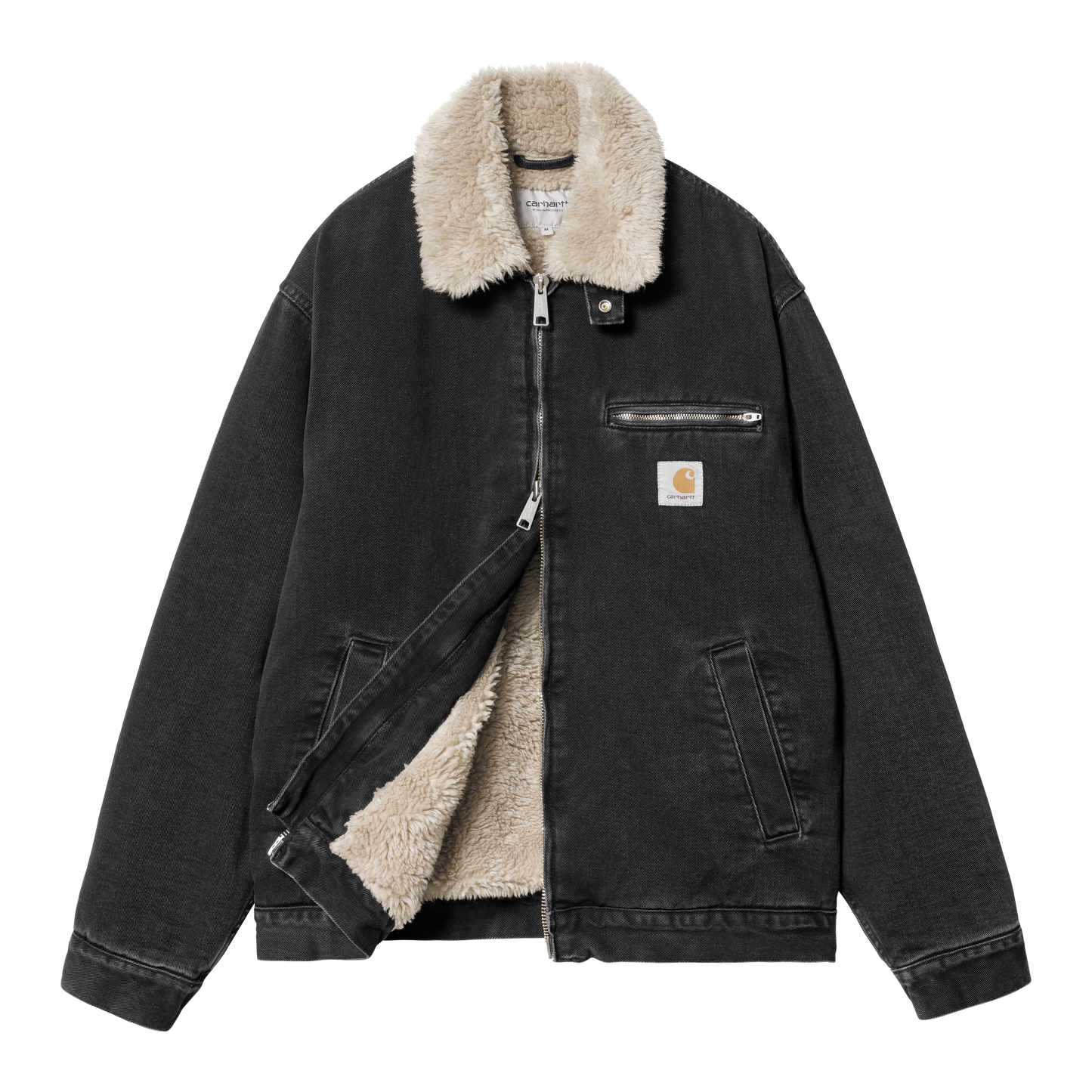 Carhartt WIP Herald Jacket - Black Stone Washed/Wall