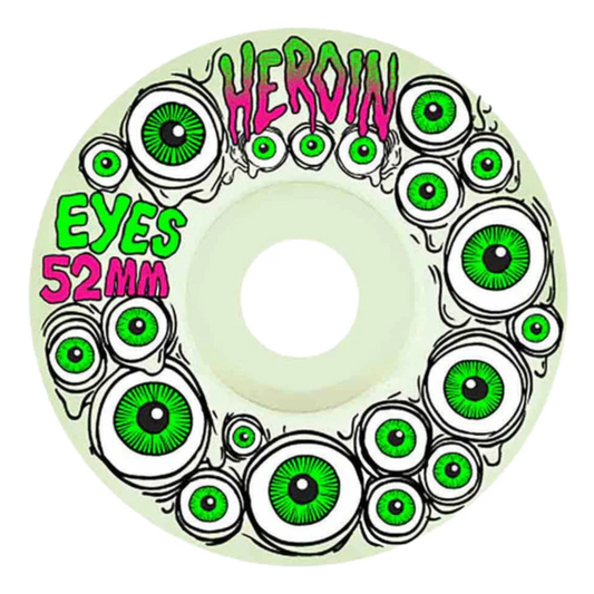 Heroin Eyes Glow in the Dark Wheels - 101A 52mm