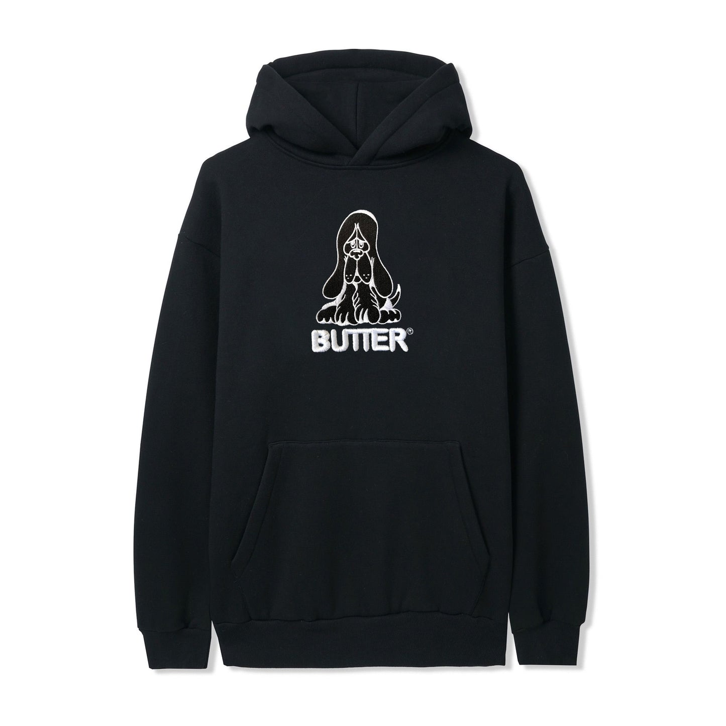 Butter Goods Hound Embroidered Hoodie - Black