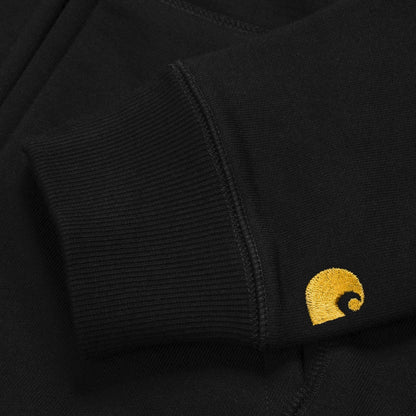 Carhartt WIP Hooded Chase Jacket - Black/Gold