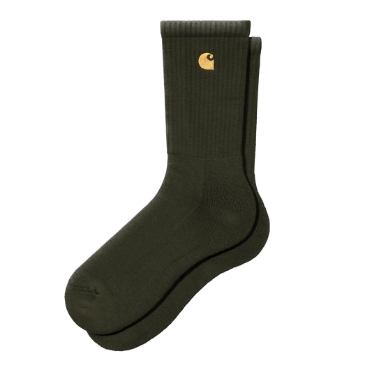 Carhartt WIP Chase Socks - Olive/Gold
