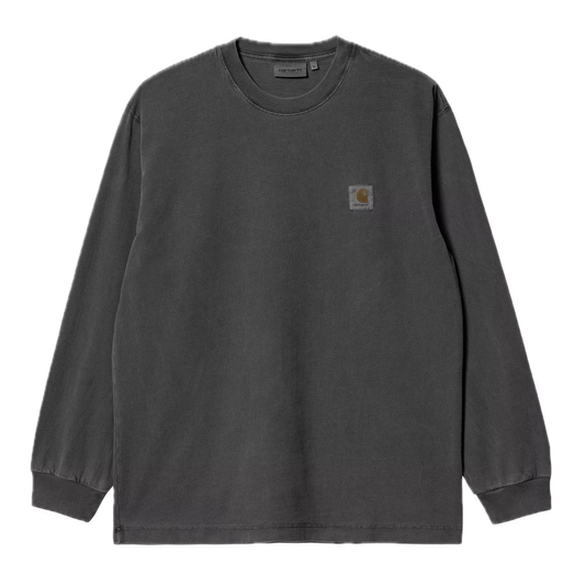 Carhartt WIP Vista Longsleeve - Black Garment Dyed