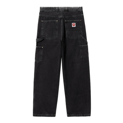 Carhartt WIP Nash Double Knee Pant - Black Stone Washed