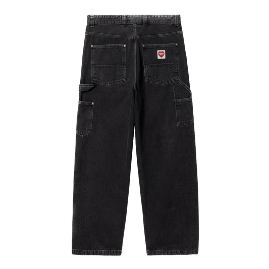 Carhartt WIP Nash Double Knee Pant - Black Stone Washed