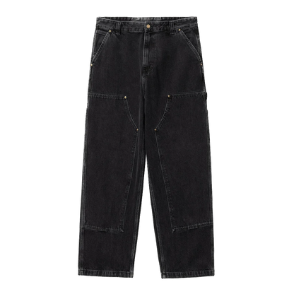 Carhartt WIP Nash Double Knee Pant - Black Stone Washed