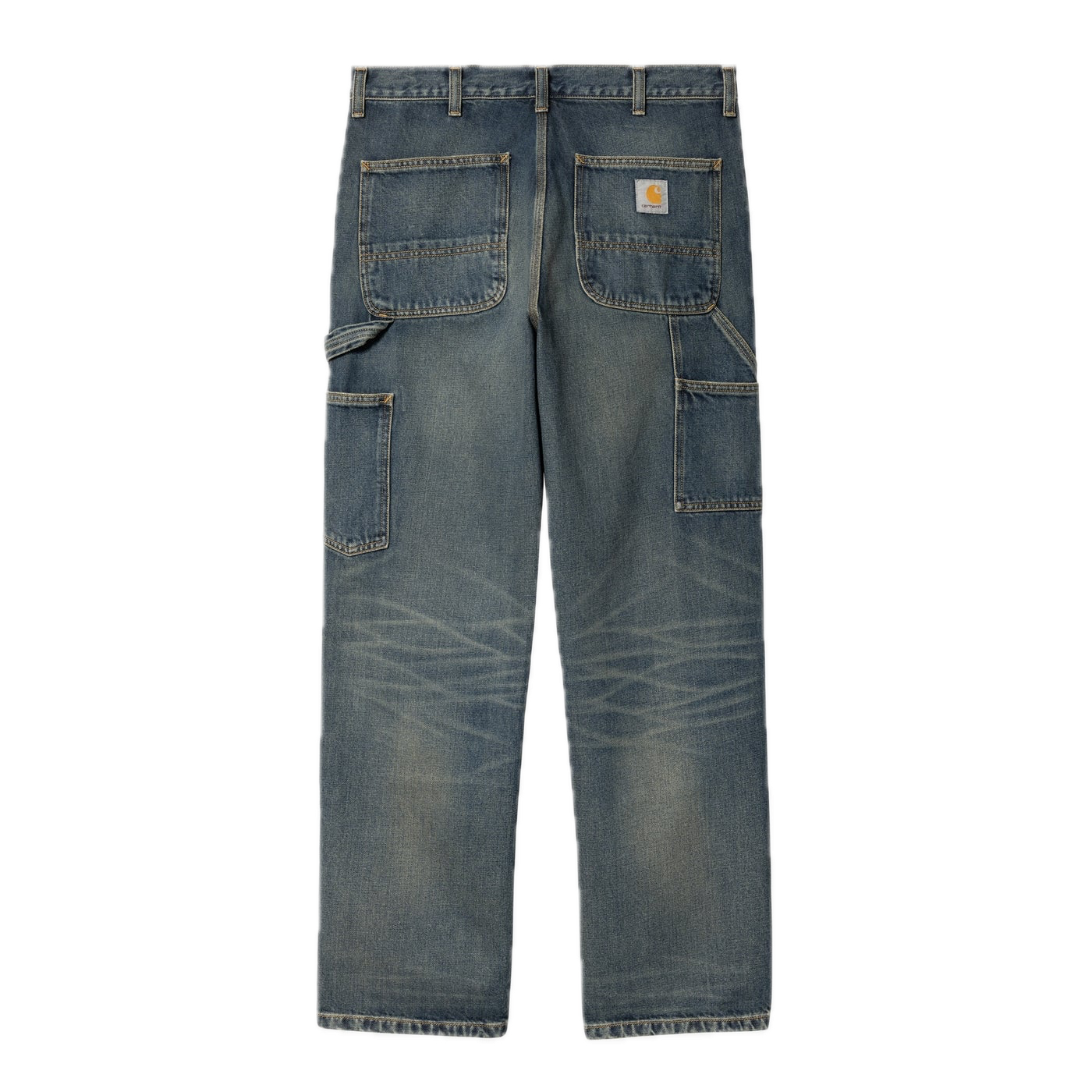 Carhartt WIP Double Knee Pant - Blue Worn Used Wash