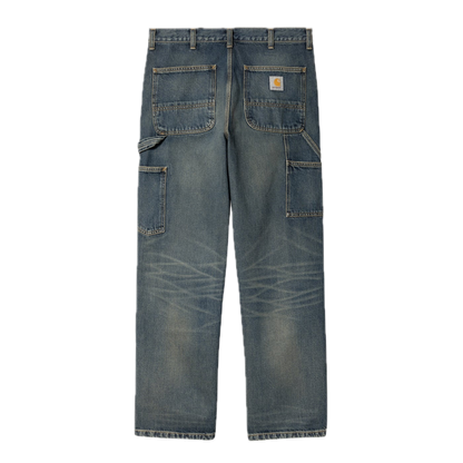 Carhartt WIP Double Knee Pant - Blue Worn Used Wash